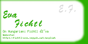 eva fichtl business card